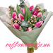 11 рожевих тюльпанів з хамелациумом