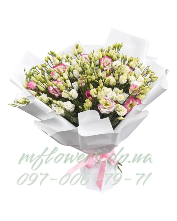 Букет з 21 еустоми